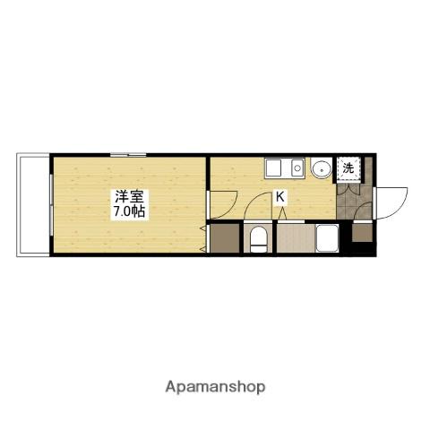 リベルタ可愛(1K/5階)の間取り写真