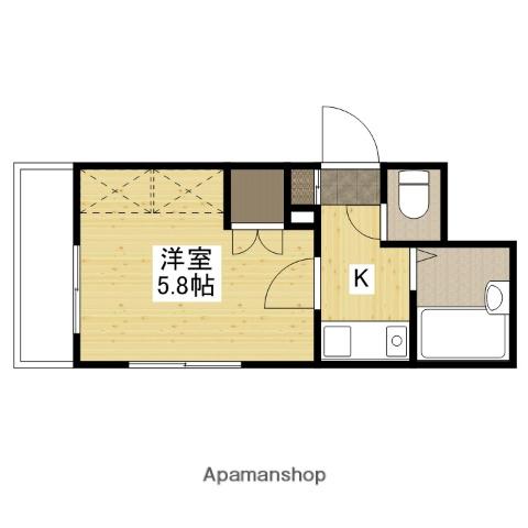 IH7ビル(1K/5階)の間取り写真