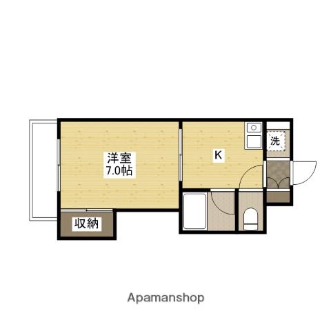 ウィンザーヒルズ(1K/1階)の間取り写真