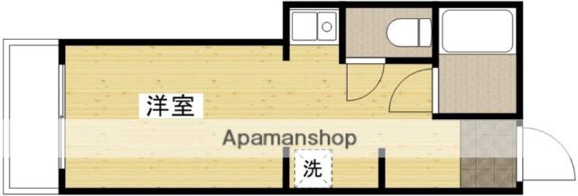 大松庚午ビル(ワンルーム/4階)の間取り写真