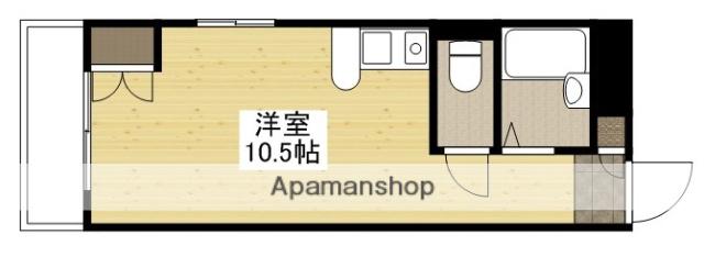 サニーヴィラゆうき(ワンルーム/4階)の間取り写真