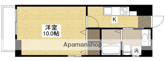 ウイング金屋町ステーションサイド(1K/3階)の間取り写真