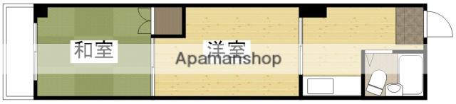 第2イギリス館(2K/3階)の間取り写真