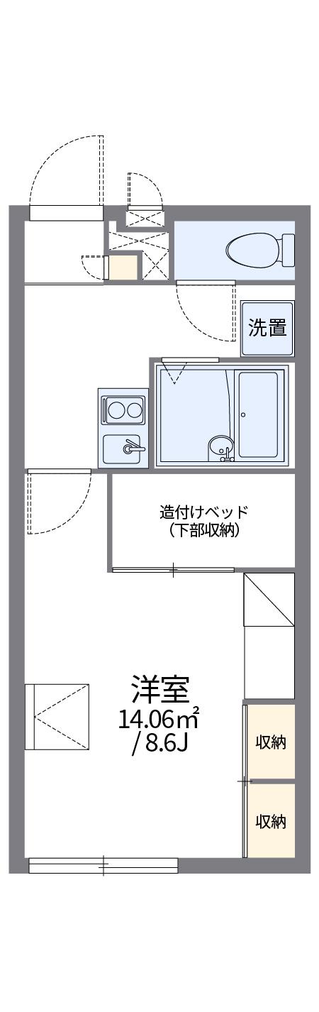 レオパレスMORIOKA(1K/2階)の間取り写真
