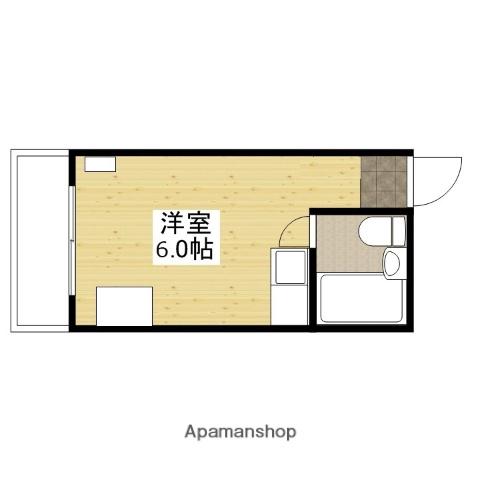 パークサイド中村(ワンルーム/3階)の間取り写真