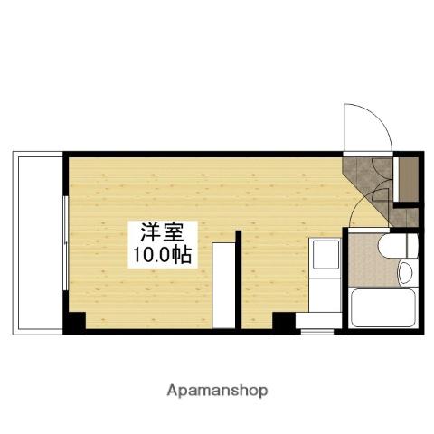 パークサイド中村(ワンルーム/4階)の間取り写真