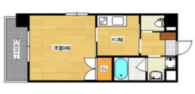 ソフィアコート光町(1DK/7階)の間取り写真