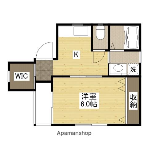 アイランドビル17(1K/3階)の間取り写真