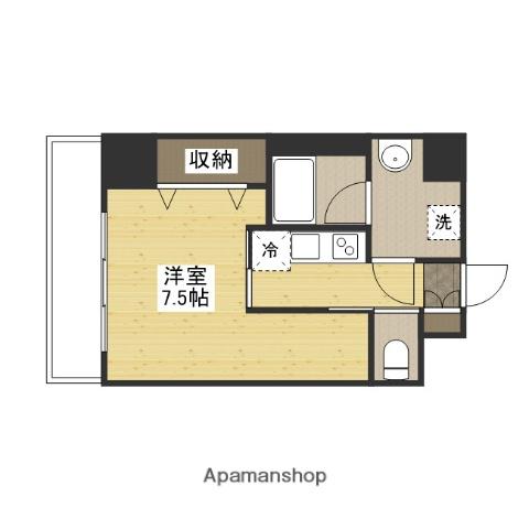 CASA EN Ⅱ(1K/10階)の間取り写真