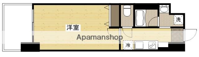 ウイング宝町セカンド(1K/2階)の間取り写真