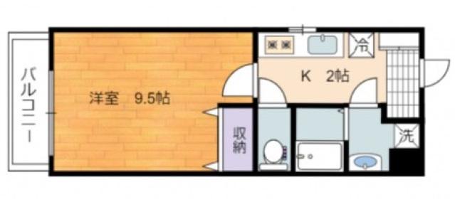 アイステージ牛田南(1K/7階)の間取り写真