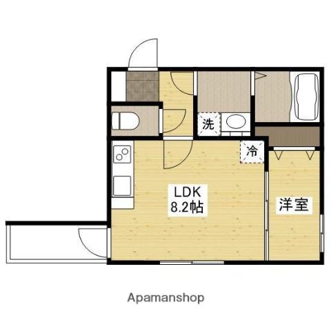 セブンプロート己斐西(1LDK/1階)の間取り写真