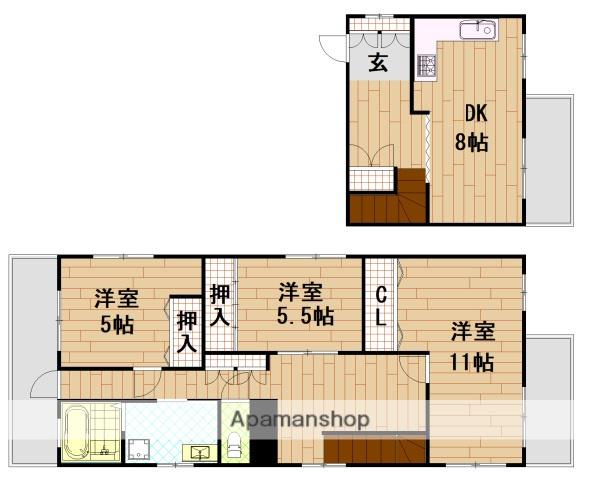 近藤ビル(3DK/3階)の間取り写真