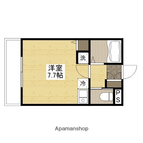 プレジャーコーポ三宅(ワンルーム/1階)の間取り写真