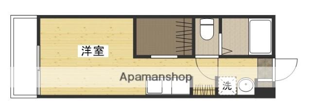 フェリシア梅原(ワンルーム/2階)の間取り写真