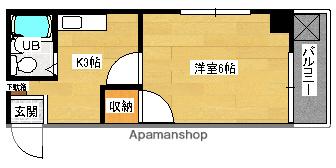 キョーワビル(1K/3階)の間取り写真