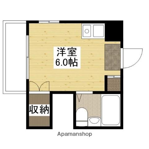 第16深川ビル(ワンルーム/5階)の間取り写真