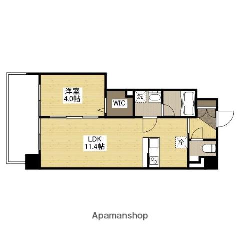 FELICE NISHIKAWA(1LDK/3階)の間取り写真