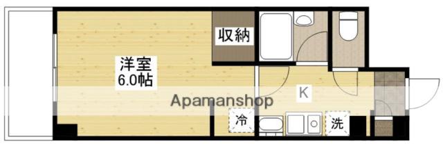 KSB 長束(1K/6階)の間取り写真