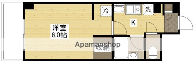 KSB 長束(1K/3階)の間取り写真