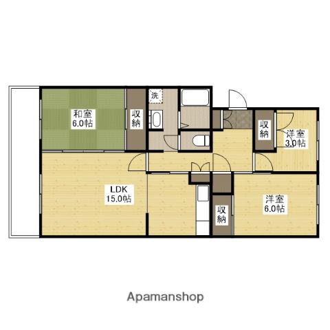 KSB 己斐上Ⅰ(3LDK/5階)の間取り写真