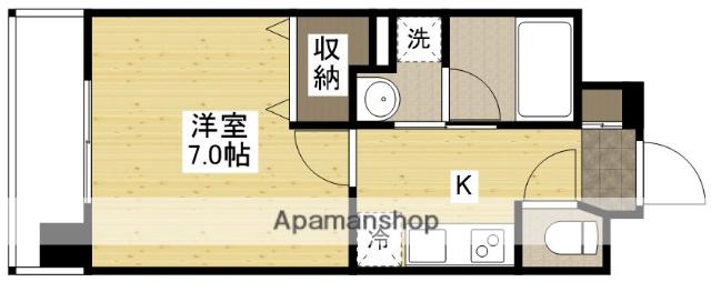 VELOCE Ⅳ(1K/2階)の間取り写真