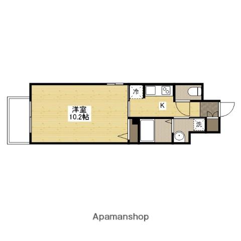 LASANTE観音本町(1K/5階)の間取り写真