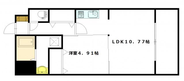 VITA西原(1LDK/7階)の間取り写真