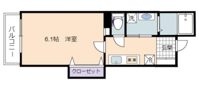 ERFOLG本通(1K/7階)の間取り写真