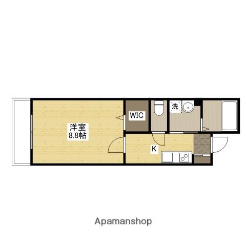 PLEIN SOLEIL 西原1丁目(1K/1階)の間取り写真