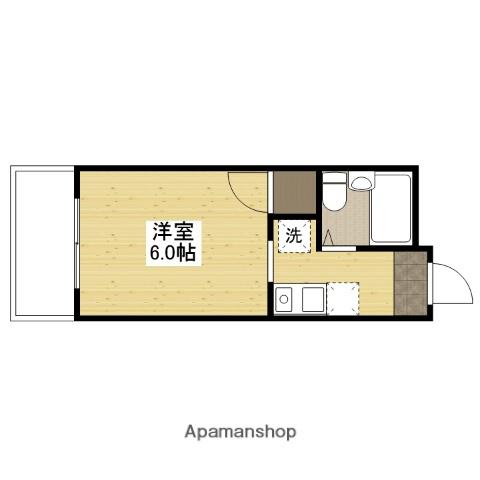 多田ビル(ワンルーム/4階)の間取り写真