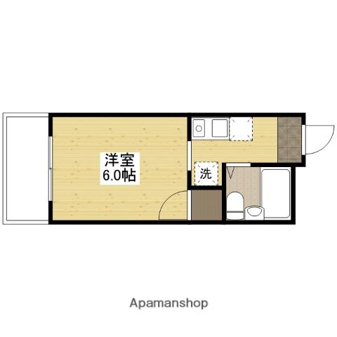 多田ビル(ワンルーム/4階)の間取り写真