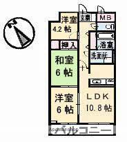 HOMAT2000(3LDK/6階)の間取り写真