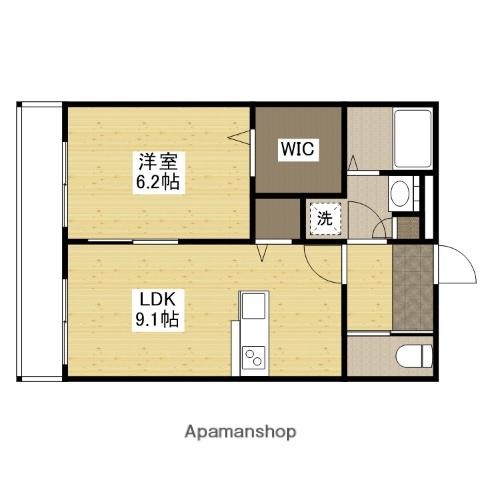 クーアヴァン(1LDK/1階)の間取り写真