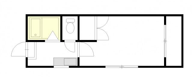 ネクサス可部南(1K/2階)の間取り写真