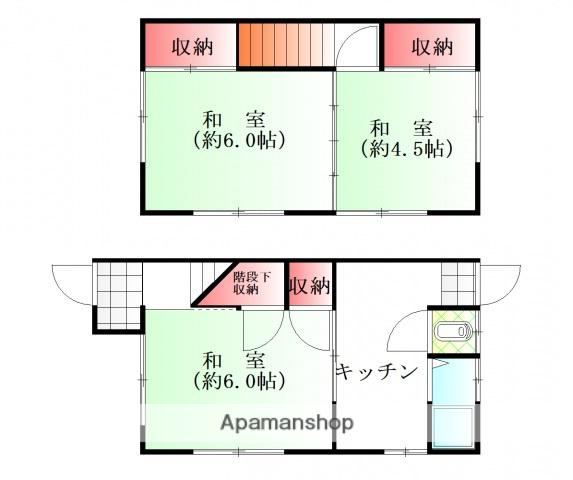 シェルゥ丹那(3K/1階)の間取り写真