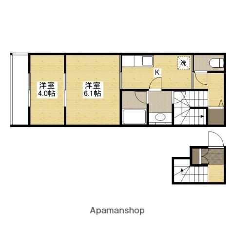 STELLAⅠ(2K/2階)の間取り写真