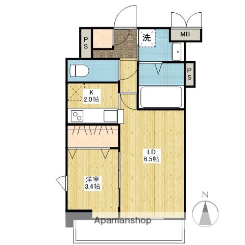 月光鎮守府(1LDK/7階)の間取り写真