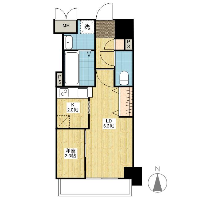 月光鎮守府(1LDK/9階)の間取り写真