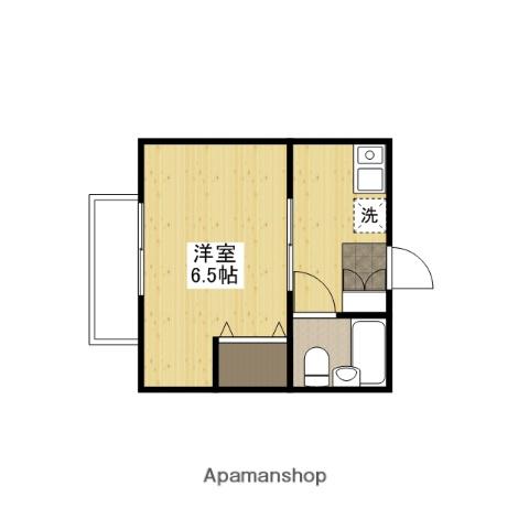 グランドール高田A棟(1K/2階)の間取り写真