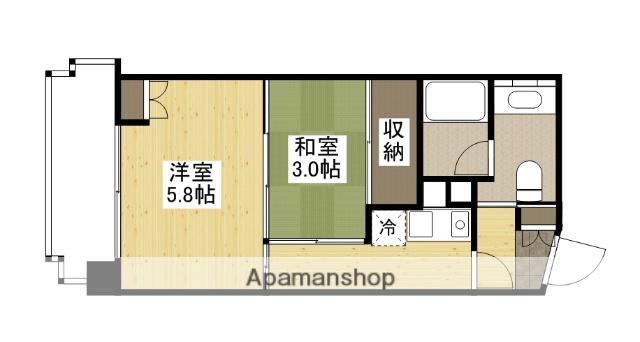 モア・マリオ平和公園(2K/8階)の間取り写真