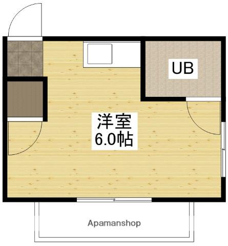 ジューヌボワ(ワンルーム/4階)の間取り写真