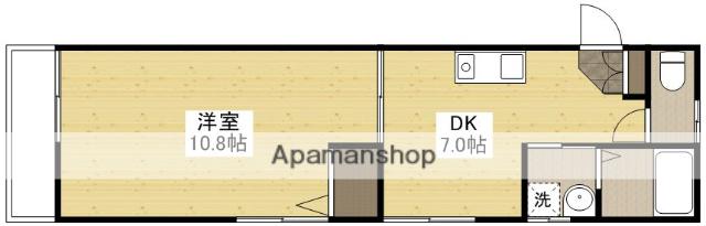 コーディアルグリーン(1DK/1階)の間取り写真