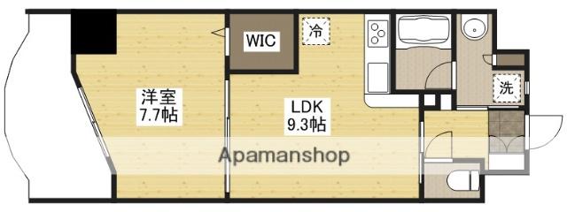 KハイツⅤビル(1LDK/7階)の間取り写真