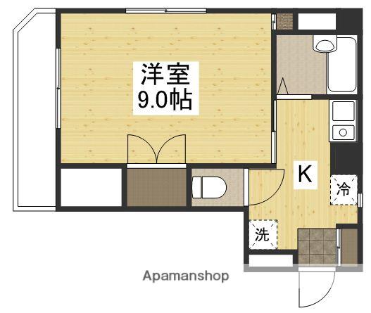 パルコーポ新宮(1K/3階)の間取り写真