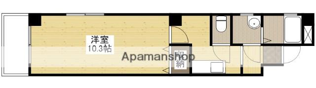 パレグレース鶴見(1K/2階)の間取り写真