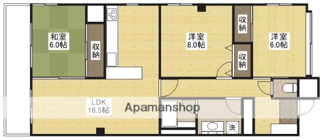 AD.ONES高須(3LDK/3階)の間取り写真