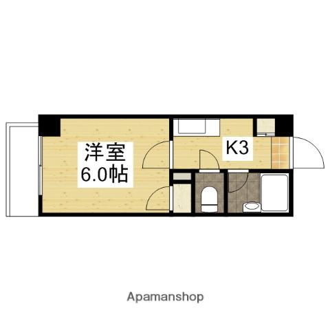 アメニティ21(1K/3階)の間取り写真