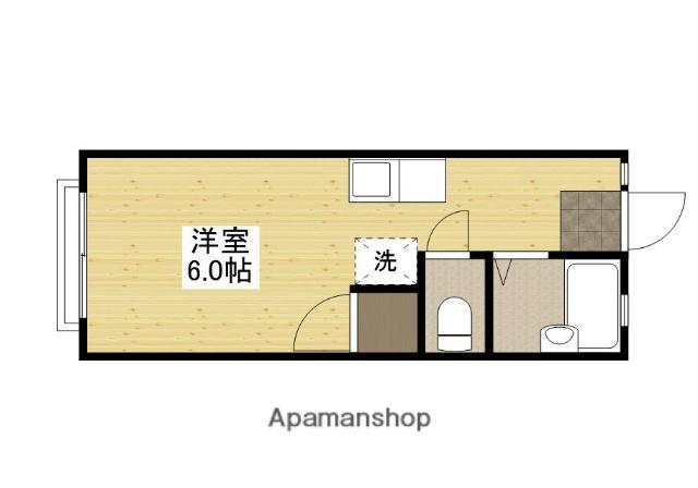 ヴィラ西町(ワンルーム/1階)の間取り写真