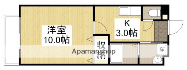 MJマンション(1K/3階)の間取り写真